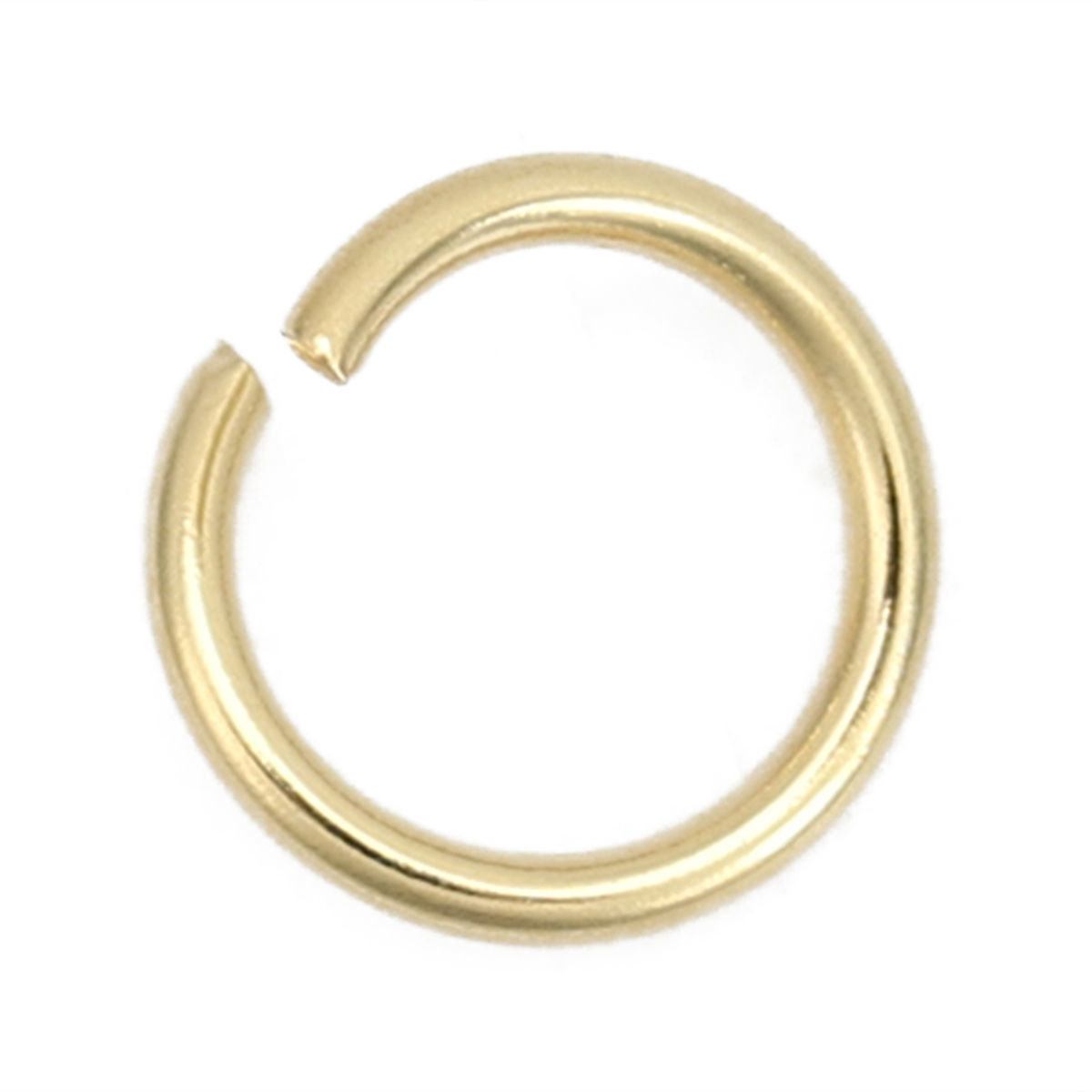 Picture of (20 gauge) 304 Stainless Steel Open Jump Rings Findings Gold Plated 6mm Dia., 500 PCs