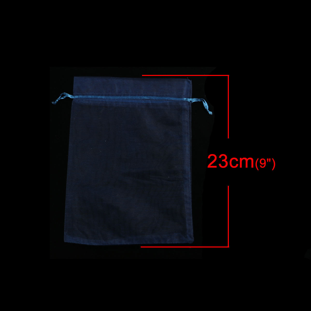 Picture of Wedding Gift Organza Jewelry Bags Drawstring Rectangle At Random (Usable Space: 19x16cm) 23cm x 17cm, 20 PCs