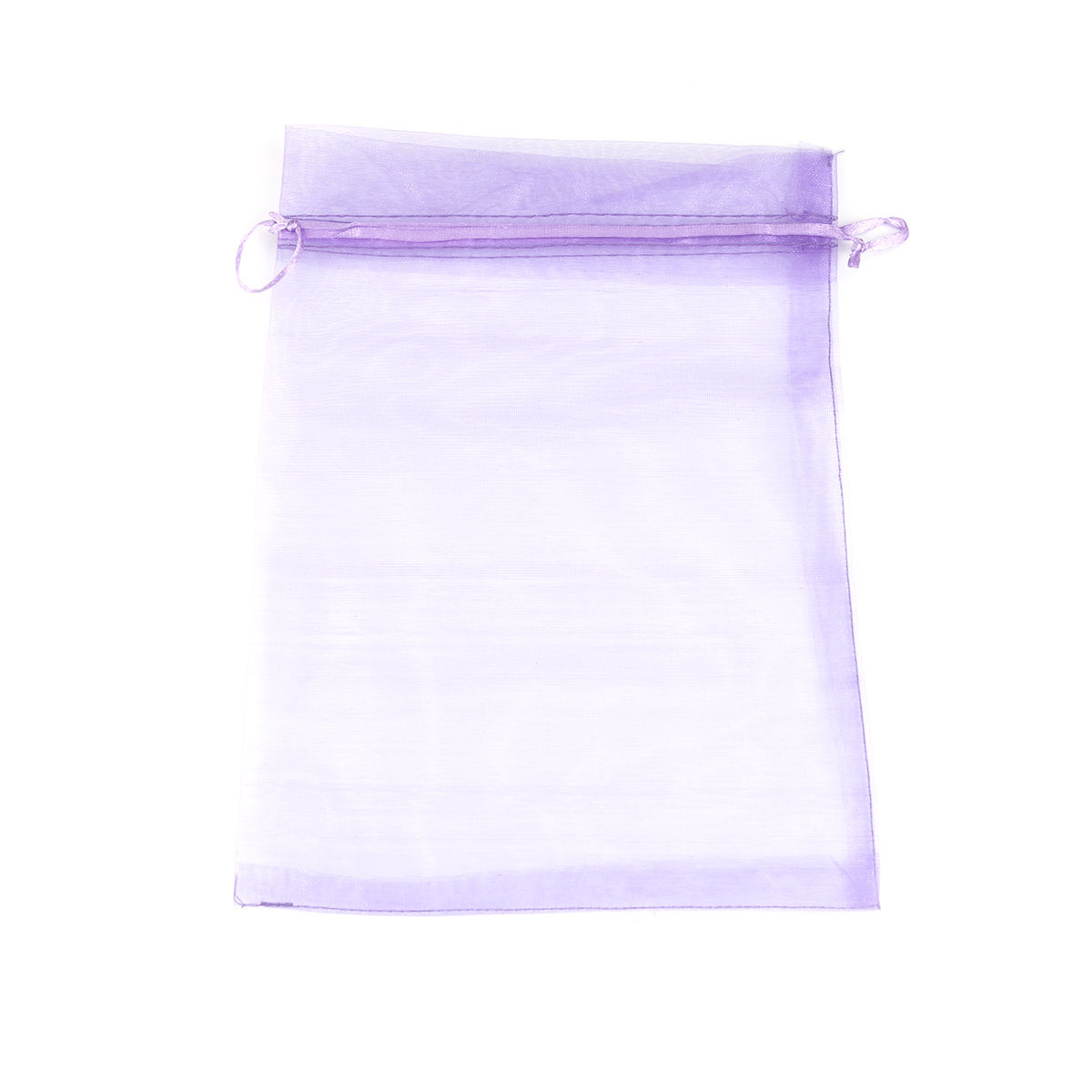 Picture of Wedding Gift Organza Jewelry Bags Drawstring Rectangle Purple (Usable Space: 19x16.5cm) 23cm x 17cm, 20 PCs
