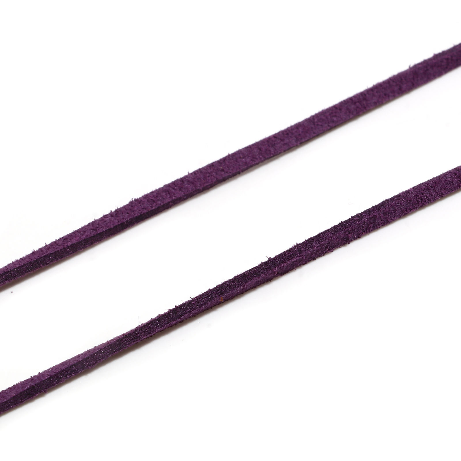 Picture of Velvet Jewelry Cord Rope Dark Purple Faux Suede 3mm, 1 Bundle (Approx 5 M/Bundle)