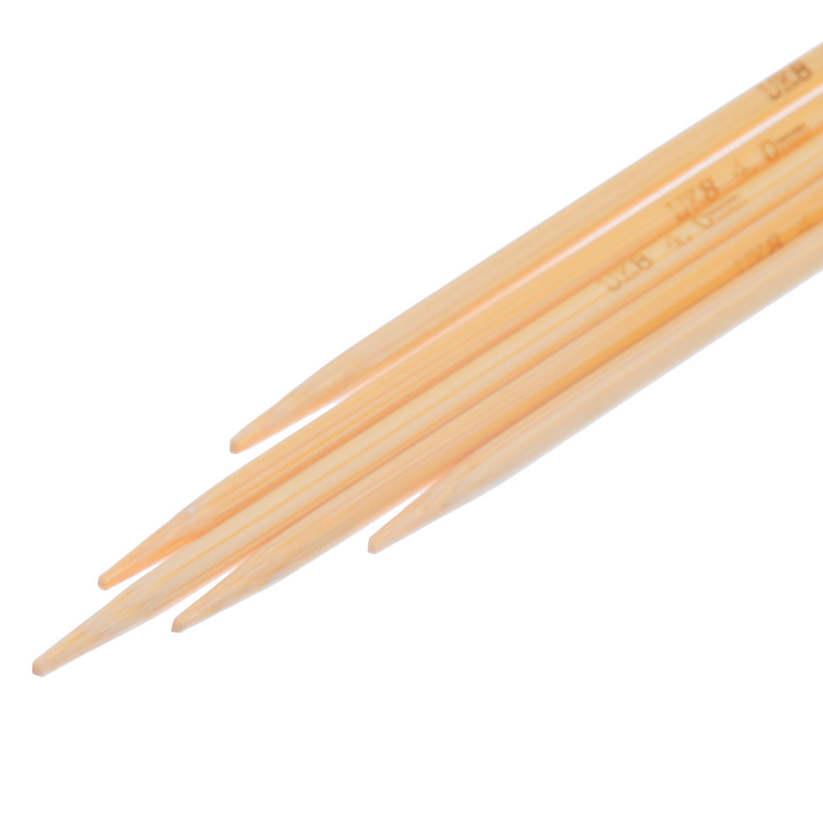 Picture of (UK8 4.0mm) Bamboo Double Pointed Knitting Needles Natural 15cm(5 7/8") long, 1 Set ( 5 PCs/Set)