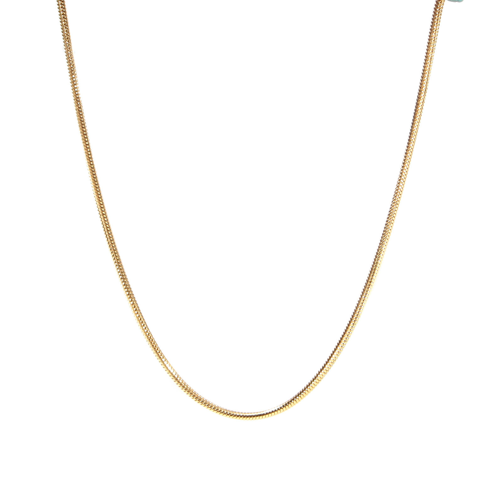 Picture of Stainless Steel Snake Chain Necklace Gold Plated 45cm(17 6/8") long, 1 Piece