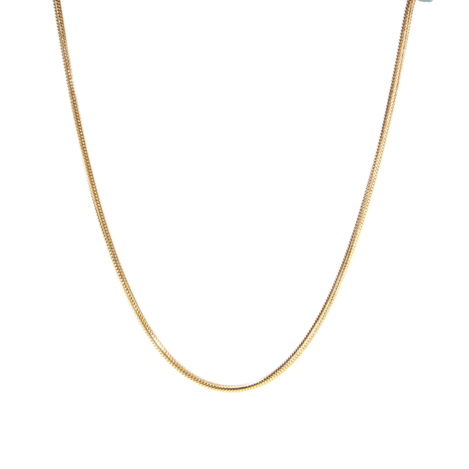 Picture of Stainless Steel Snake Chain Necklace Gold Plated 50cm(19 5/8") long, 1 Piece