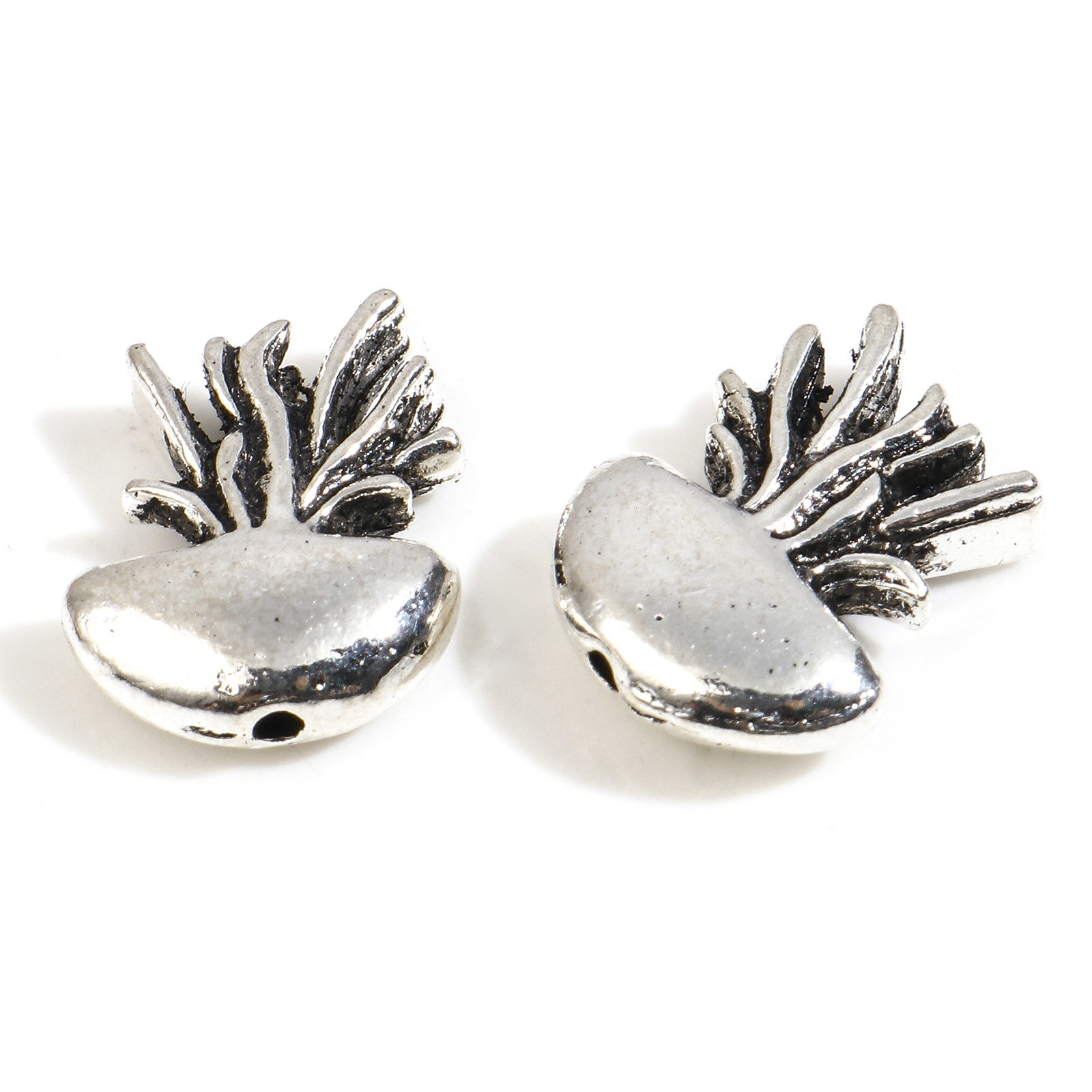 Picture of Zinc Based Alloy Ocean Jewelry Spacer Beads Jellyfish Antique Silver Color About 15mm x 12mm, Hole: Approx 1mm, 20 PCs