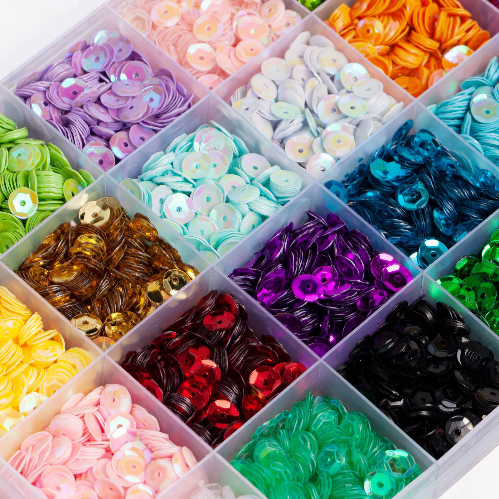 Picture of Plastic Resin Jewelry Craft Filling Material Multicolor Sequins Laser 19cm x 13.5cm, 1 Set