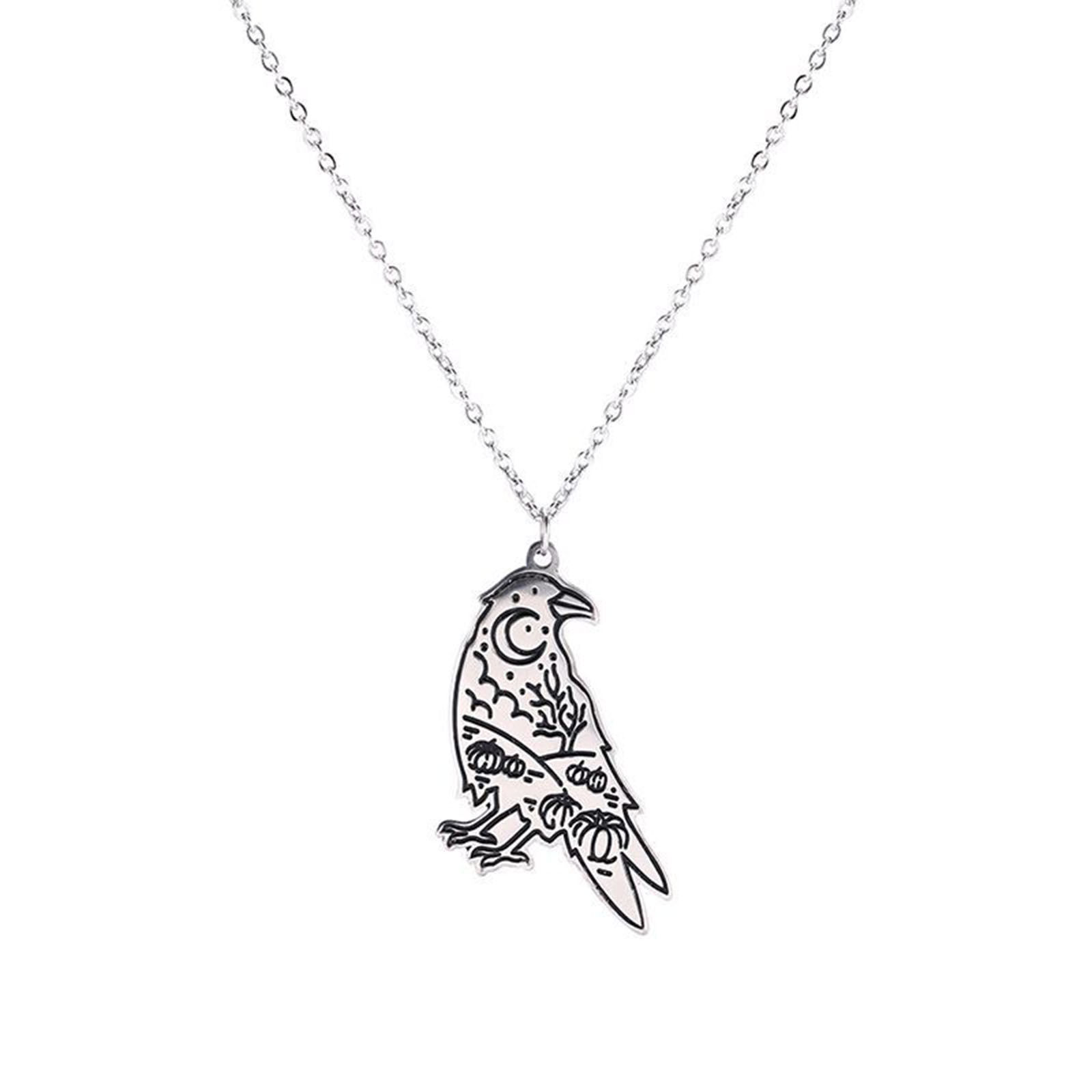 Picture of 304 Stainless Steel Stylish Link Cable Chain Necklace Silver Tone Eagle Animal 52cm(20 4/8") long, 1 Piece