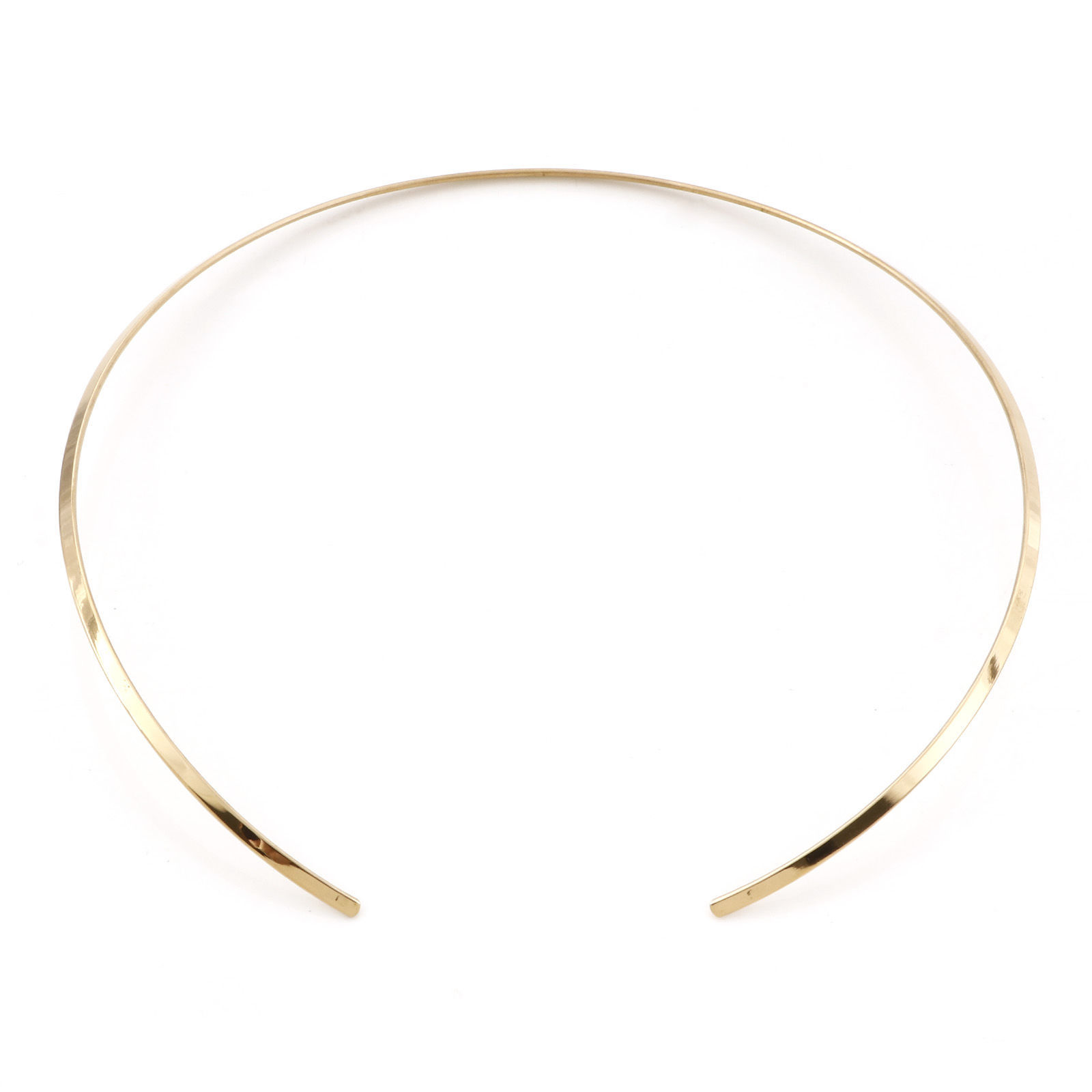 Picture of Eco-friendly 304 Stainless Steel Collar Neck Ring Necklace 18K Gold Color 41cm(16 1/8") long, 1 Piece