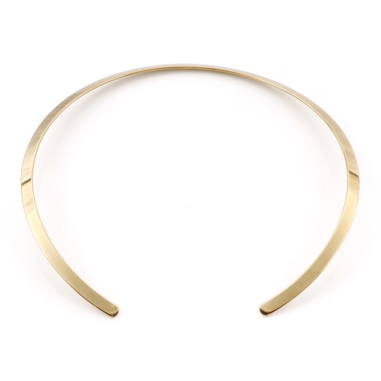 Picture of Eco-friendly 304 Stainless Steel Collar Neck Ring Necklace 18K Gold Color 41cm(16 1/8") long, 1 Piece