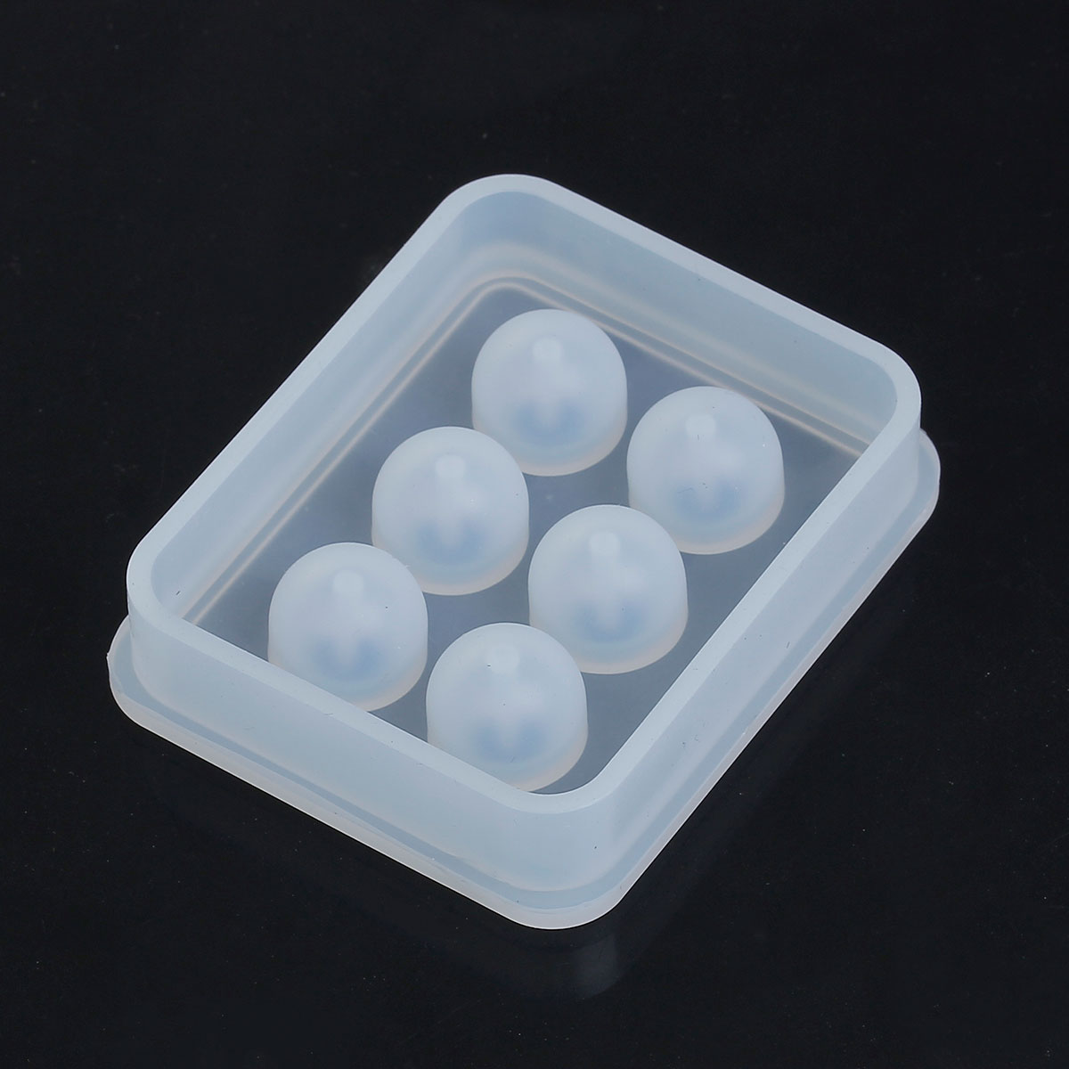 Picture of Silicone Resin Mold Rectangle White 8cm x7cm(3 1/8" x2 6/8"), 1 Piece