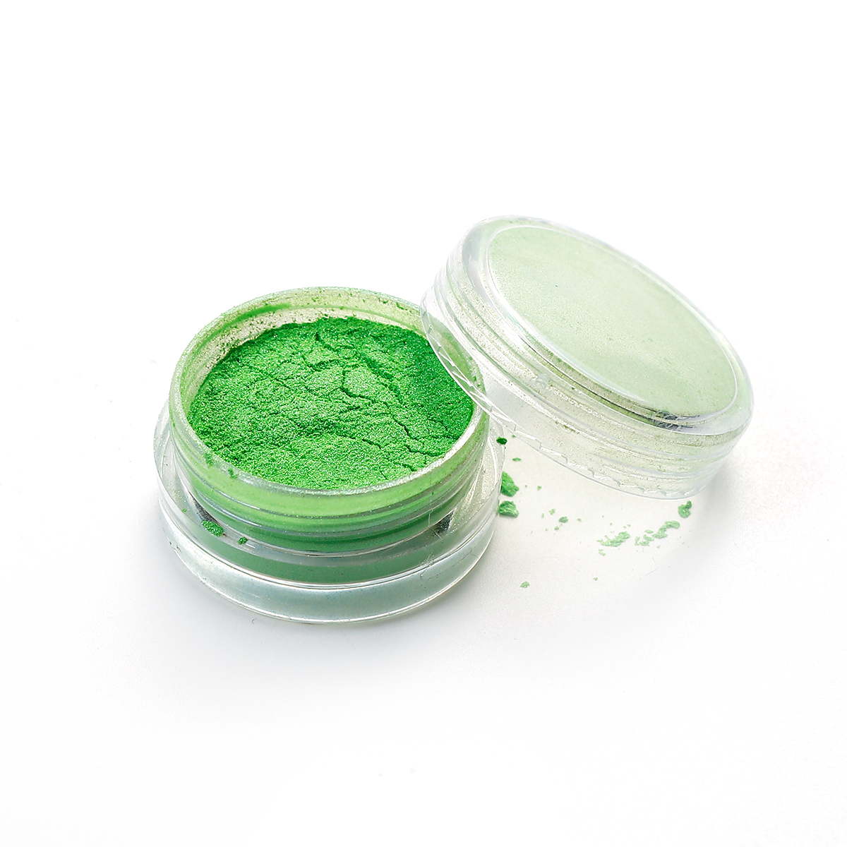 Picture of Resin Jewelry DIY Making Craft Glitter Powder Green 30mm(1 1/8") Dia., 1 Piece