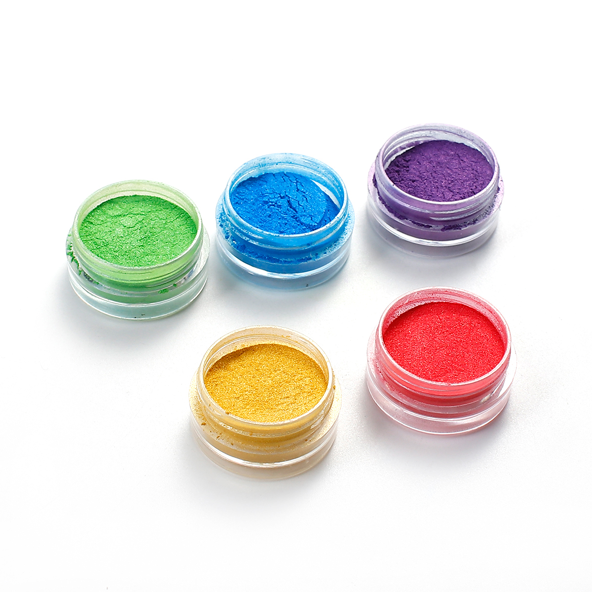 Picture of Resin Jewelry DIY Making Craft Glitter Powder Green 30mm(1 1/8") Dia., 1 Piece