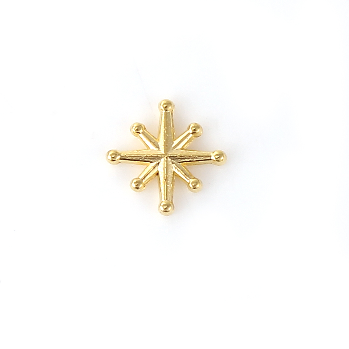 Picture of Zinc Based Alloy Resin Jewelry Tools Star Gold Plated 10mm( 3/8") x 10mm( 3/8"), 20 PCs