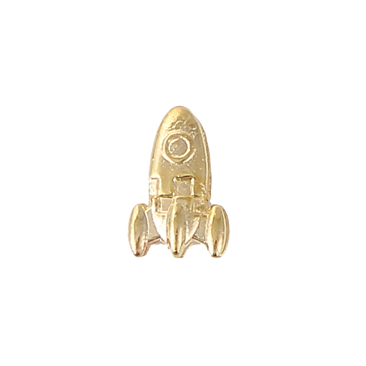 Picture of Zinc Based Alloy Resin Jewelry Tools Rocket Gold Plated 10mm( 3/8") x 6mm( 2/8"), 20 PCs