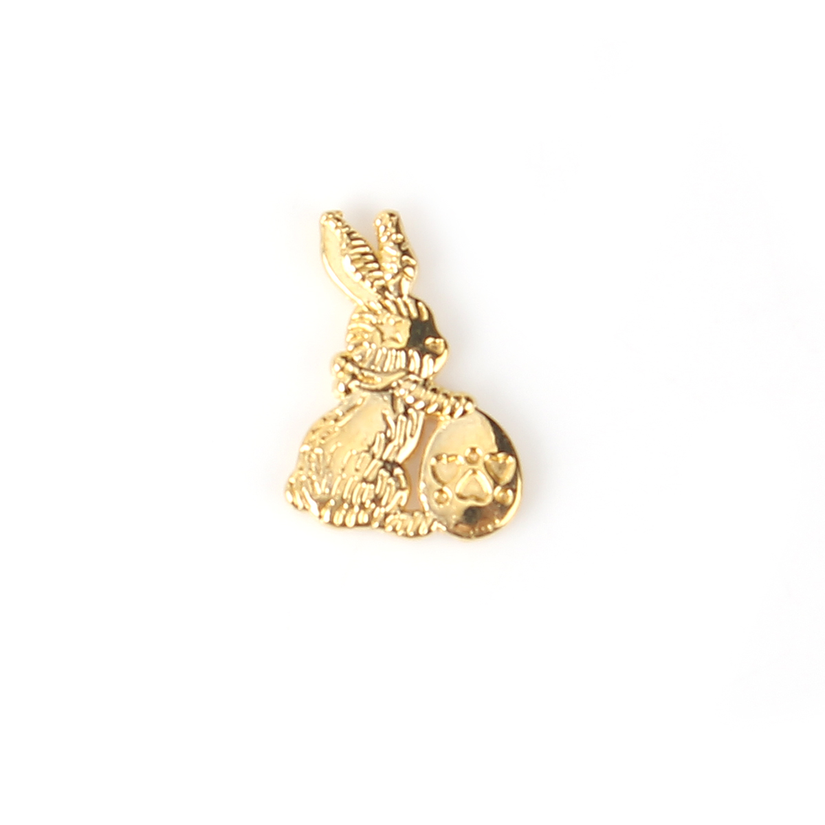 Picture of Zinc Based Alloy Resin Jewelry Tools Rabbit Animal Gold Plated 15mm( 5/8") x 11mm( 3/8"), 20 PCs