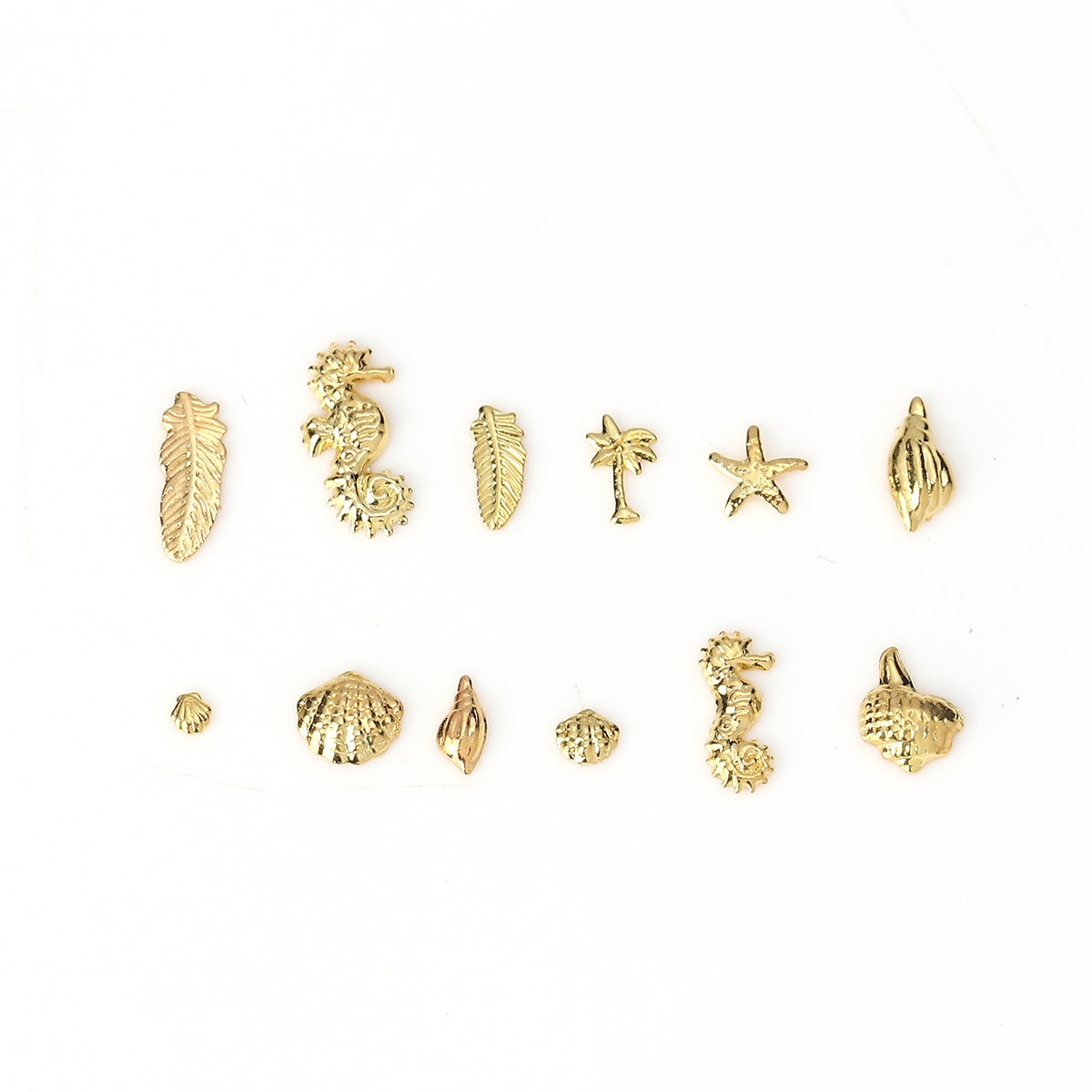 Picture of Zinc Based Alloy Resin Jewelry Tools DIY Making Craft Ocean Animal Gold Plated 5.9cm(2 3/8") Dia., 1 Box