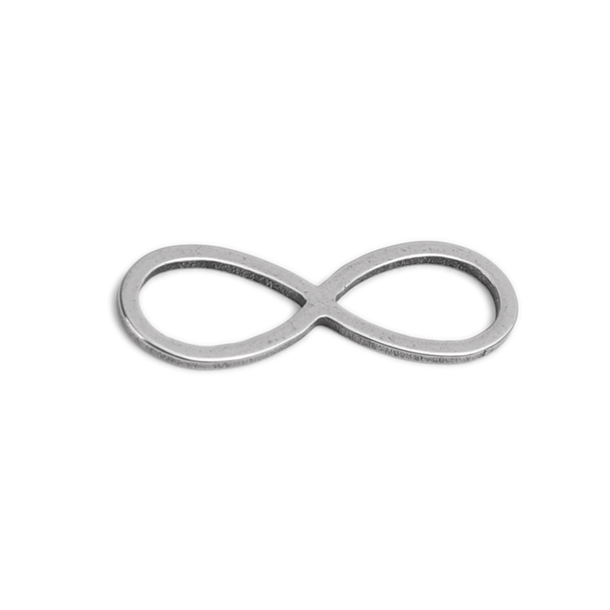 Picture of 304 Stainless Steel Frame Connectors Infinity Symbol Silver Tone Hollow 21mm x 7mm, 20 PCs