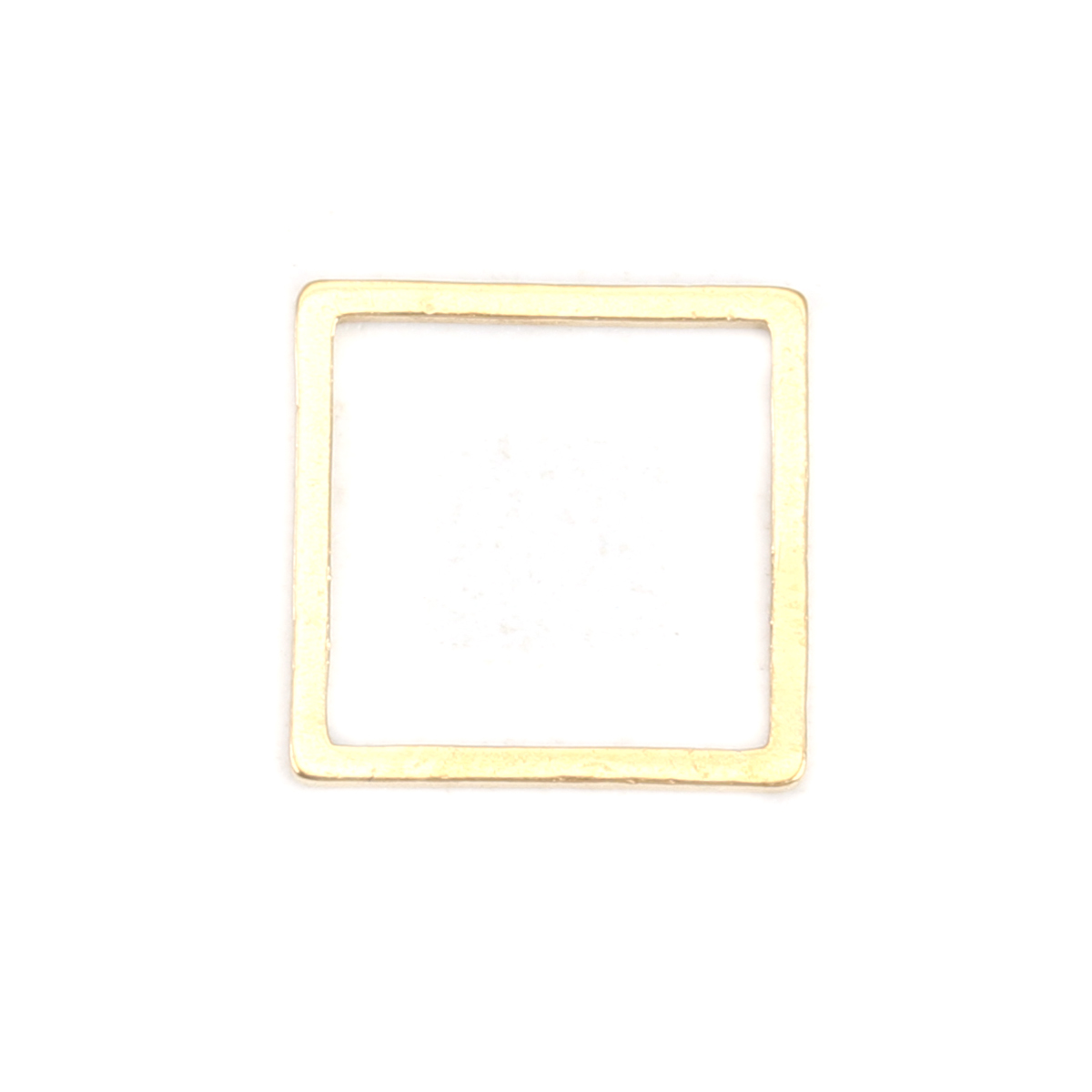 Picture of 304 Stainless Steel Frame Connectors Square Gold Plated Hollow 12mm x 12mm, 10 PCs