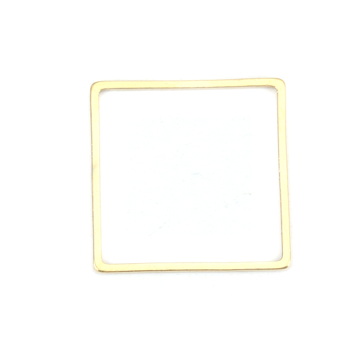 Picture of 304 Stainless Steel Frame Connectors Square Gold Plated Hollow 20mm x 20mm, 10 PCs