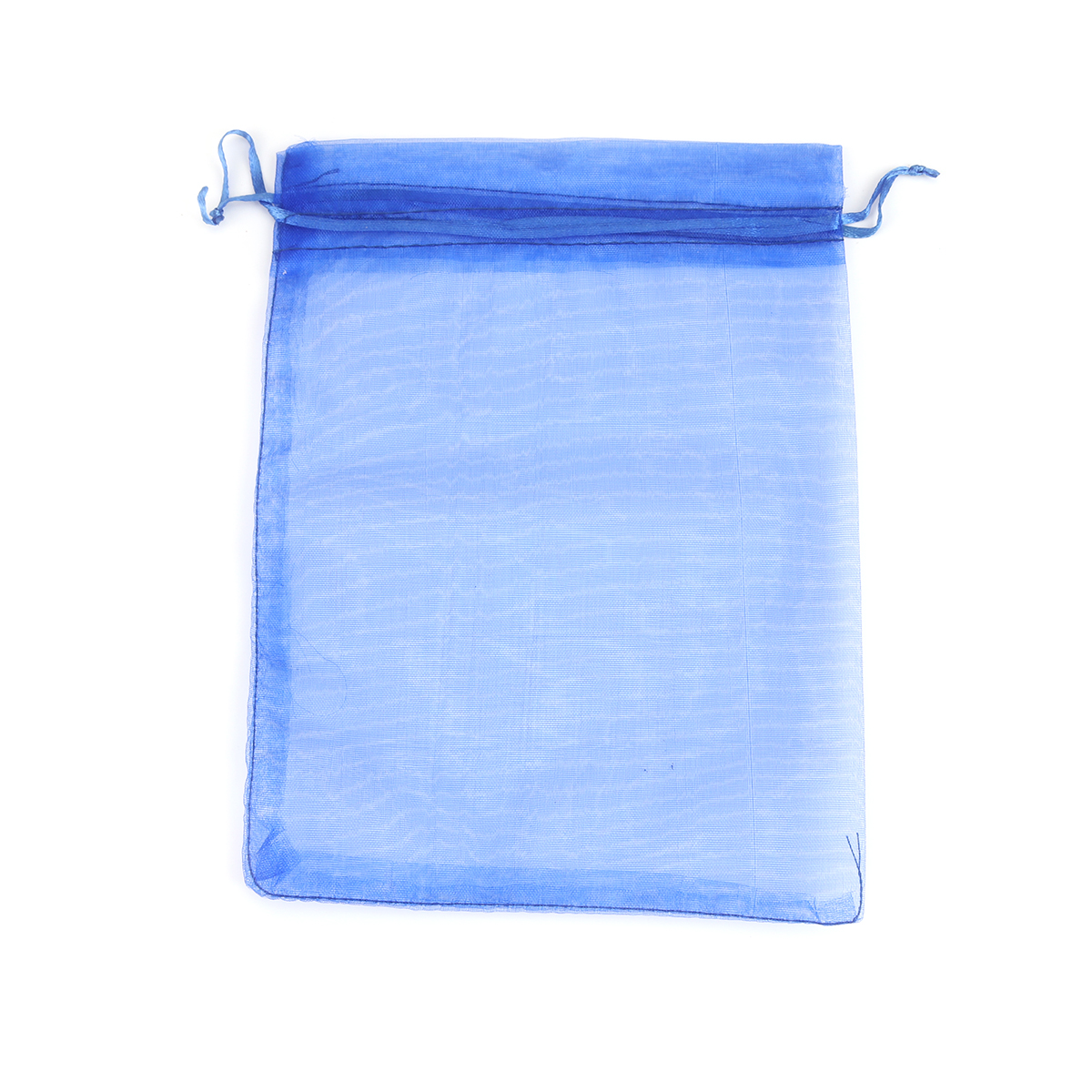 Picture of Wedding Gift Organza Jewelry Bags Drawstring Rectangle Royal Blue (Usable Space: 17x14.5cm) 20cm x 15cm, 20 PCs