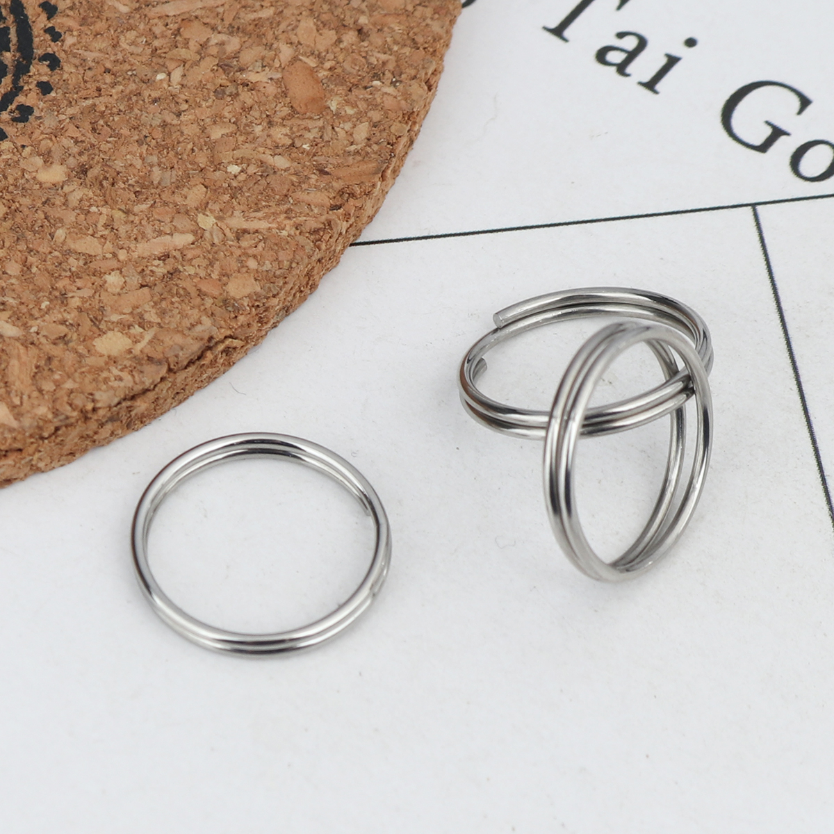 Picture of 1mm 304 Stainless Steel Open Jump Rings Findings Round Silver Tone 16mm Dia., 50 PCs