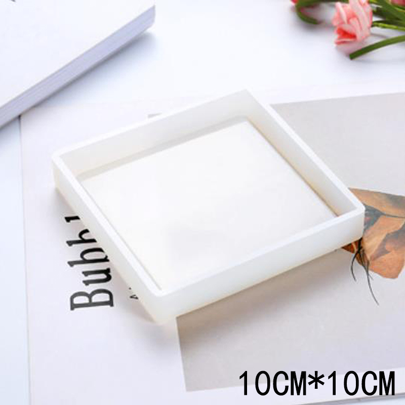Picture of Silicone Resin Mold For Jewelry Making Square White 1 Piece