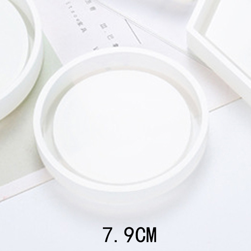 Picture of Silicone Resin Mold For Jewelry Making Round White 1 Piece