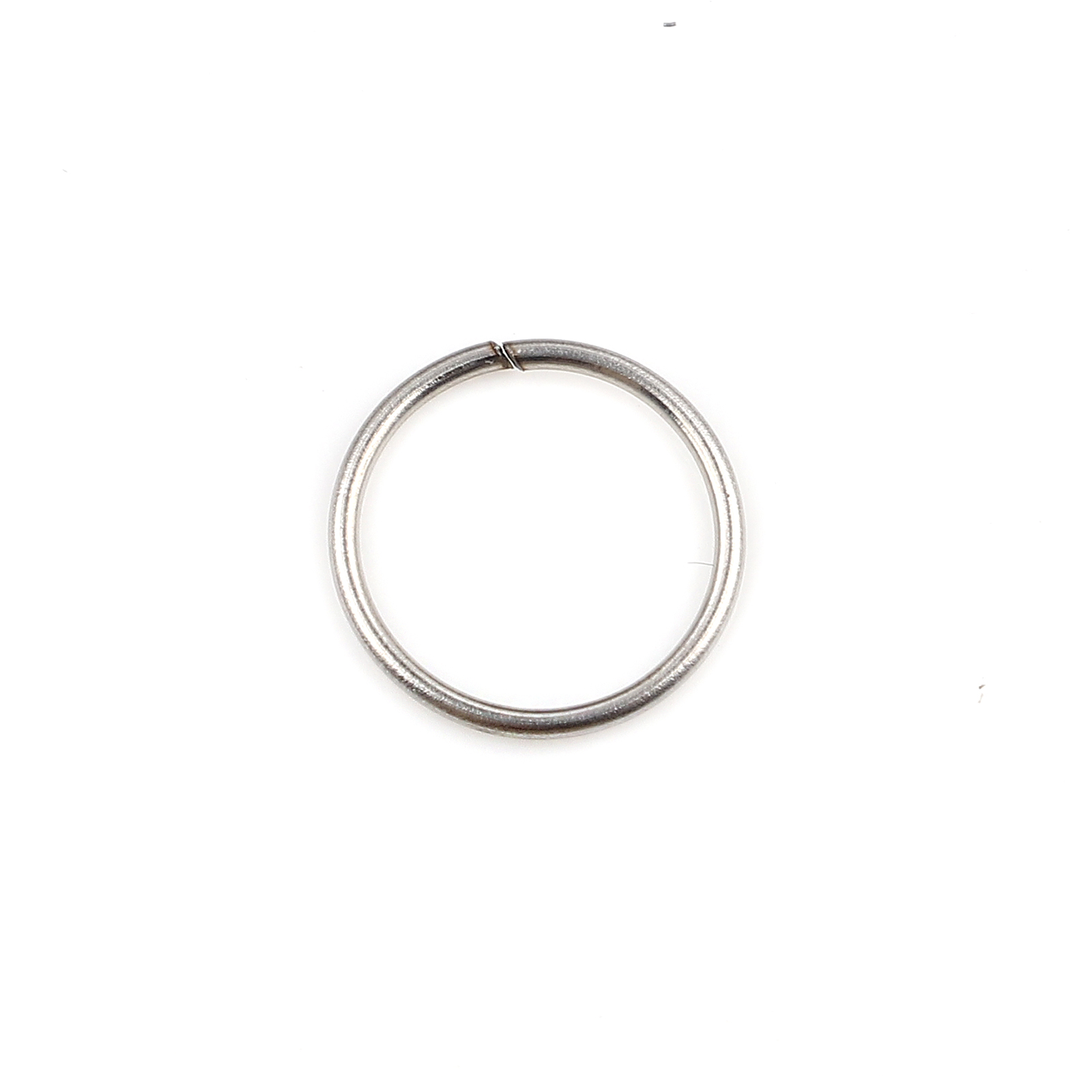 Picture of 0.8mm Stainless Steel Open Jump Rings Findings Round Silver Tone 10mm Dia., 100 PCs