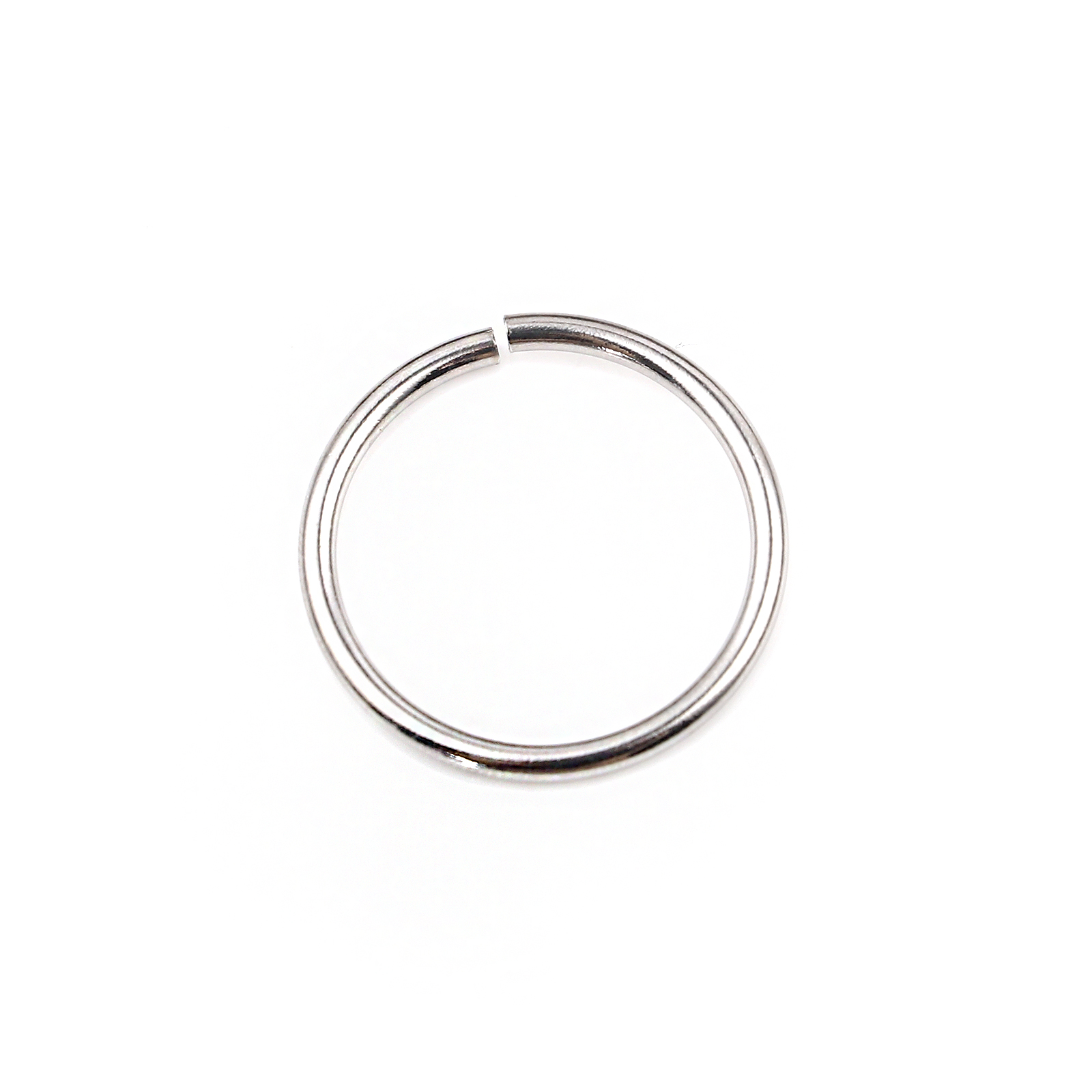 Picture of 2mm Stainless Steel Open Jump Rings Findings Round Silver Tone 25mm Dia., 100 PCs