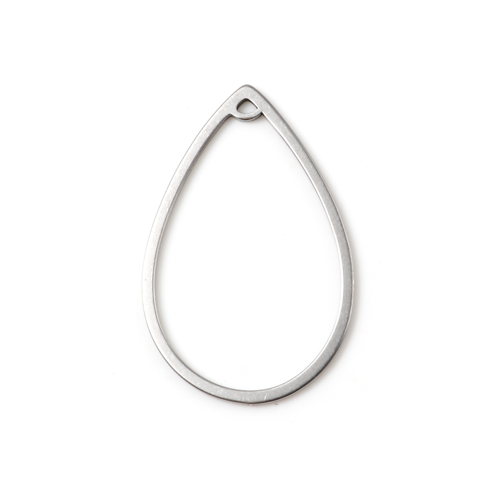 Picture of Stainless Steel Pendants Drop Silver Tone Hollow 33mm x 21mm, 5 PCs