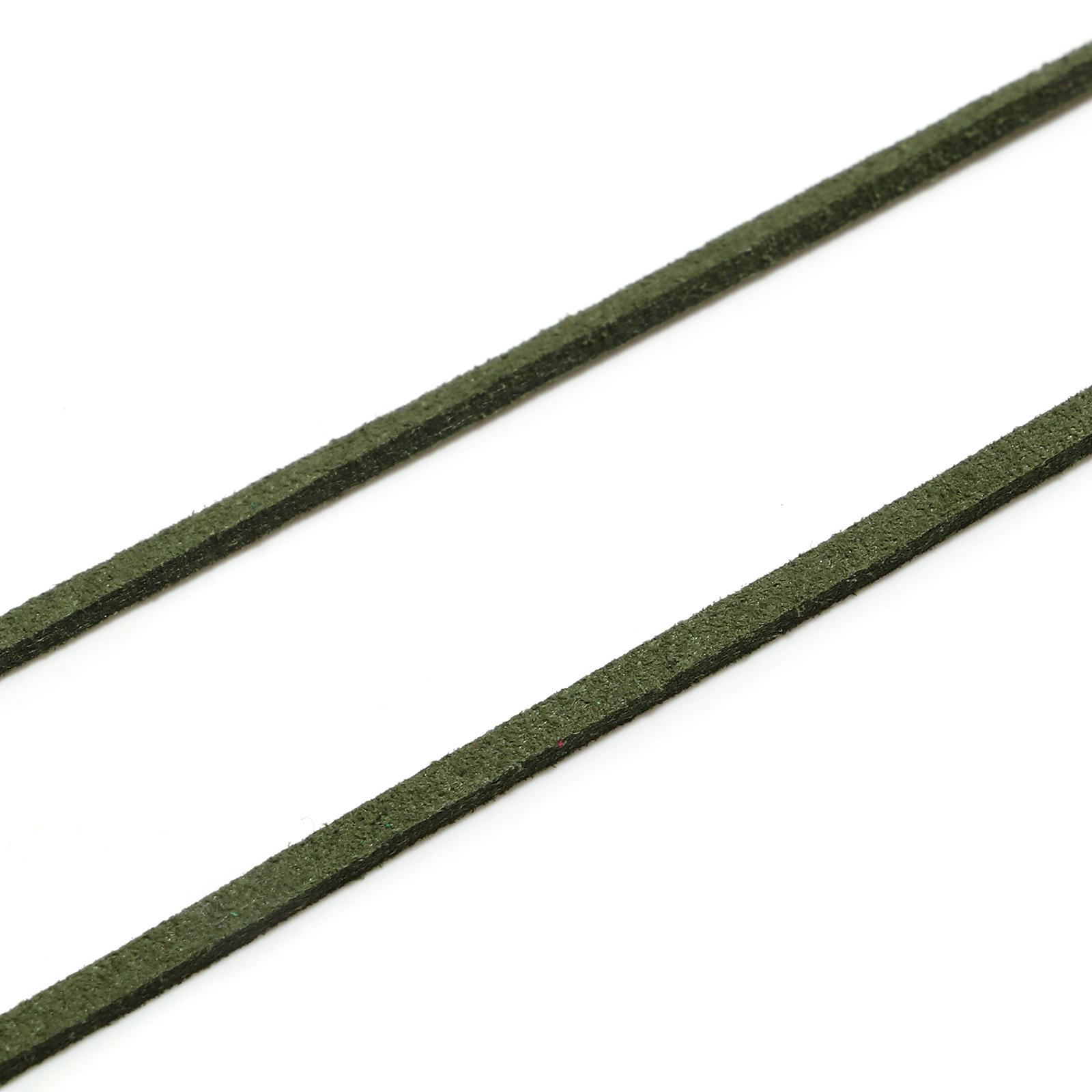 Picture of Velvet Jewelry Cord Rope Dark Green Faux Suede 3mm, 1 Bundle (Approx 5 M/Bundle)