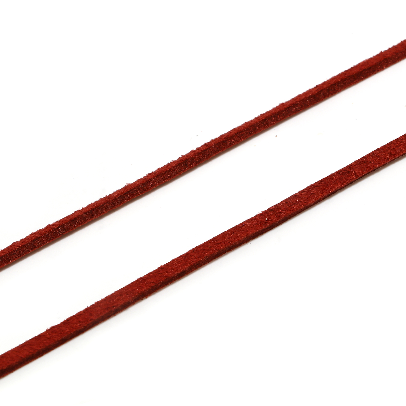 Picture of Velvet Jewelry Cord Rope Wine Red Faux Suede 3mm, 1 Bundle (Approx 5 M/Bundle)
