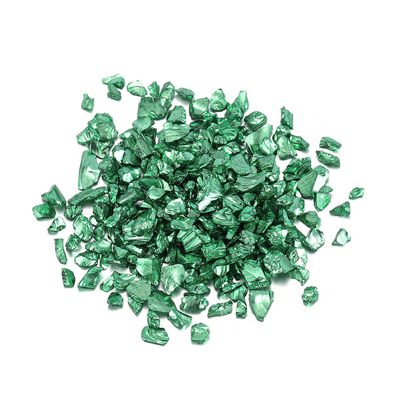 Picture of Glass Resin Jewelry Craft Filling Material Green 4mm - 2mm, 1 Packet
