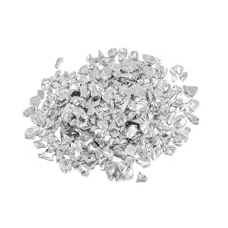 Picture of Glass Resin Jewelry Craft Filling Material Silver Color 4mm - 2mm, 1 Packet