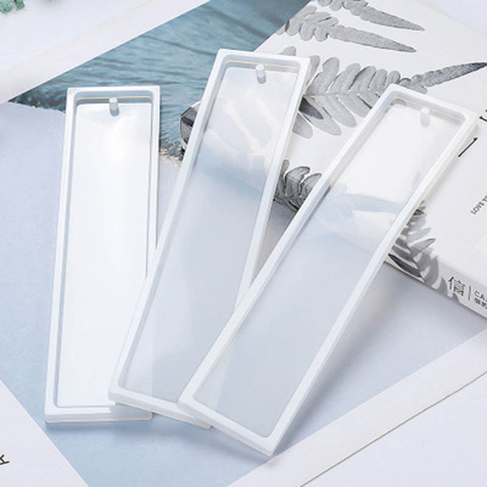 Picture of Silicone Resin Mold For Jewelry Making Bookmark White 14cm x 2.7cm, 2 PCs