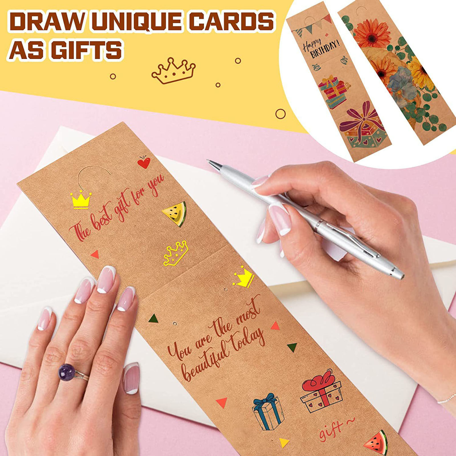 Picture of Paper Jewelry Earrings Display Card Brown 1 Set