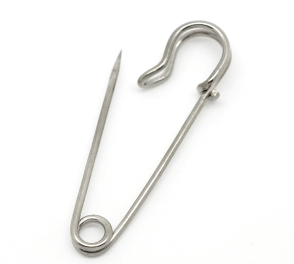 Picture of Silver Tone Stitch Holders Brooch Pin 5.6cm, 1 PC