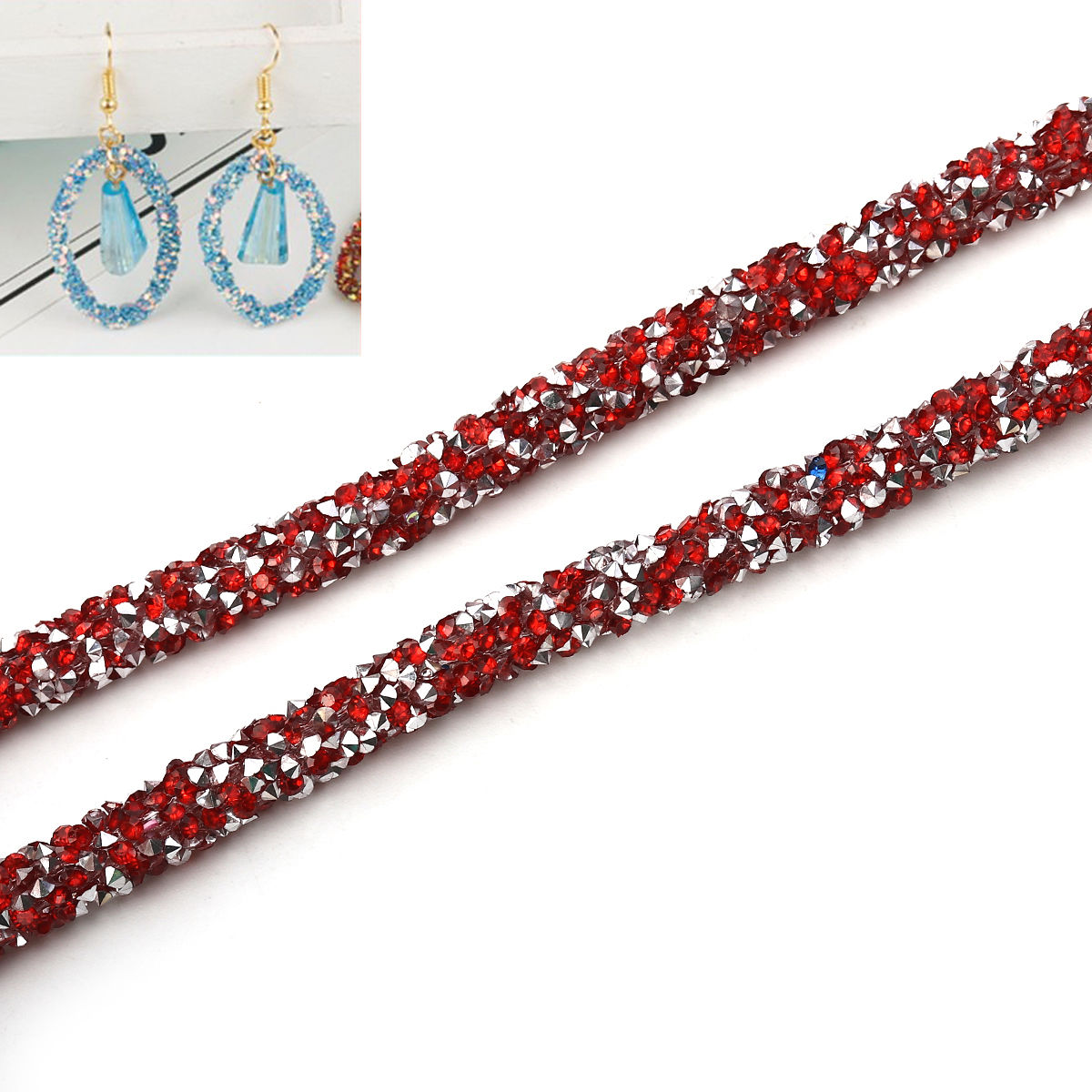 Picture of PVC Jewelry Cord Rope With Hot Fix Rhinestone 