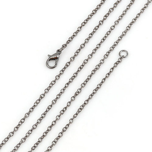 Bild von Eisenlegierung Gliederkette Kette Halskette Bronzefarbe 62cm lang, Kettegröße: 3x2.3mm, 1 Packung ( 12 Stück/Packung)