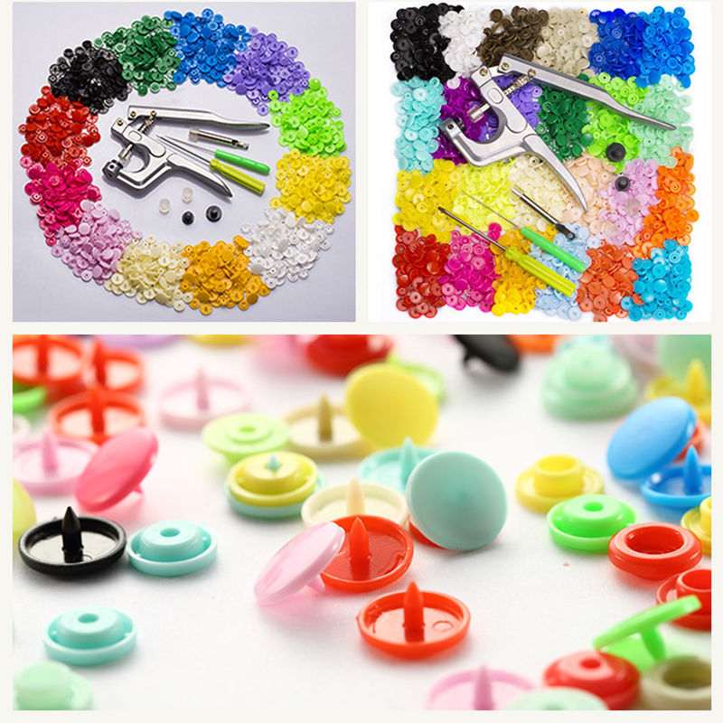 Immagine di Resin Snap Fastener Buttons Round Multicolor DIY Craft Accessories 15.6cm x 15.6cm, 1 Set