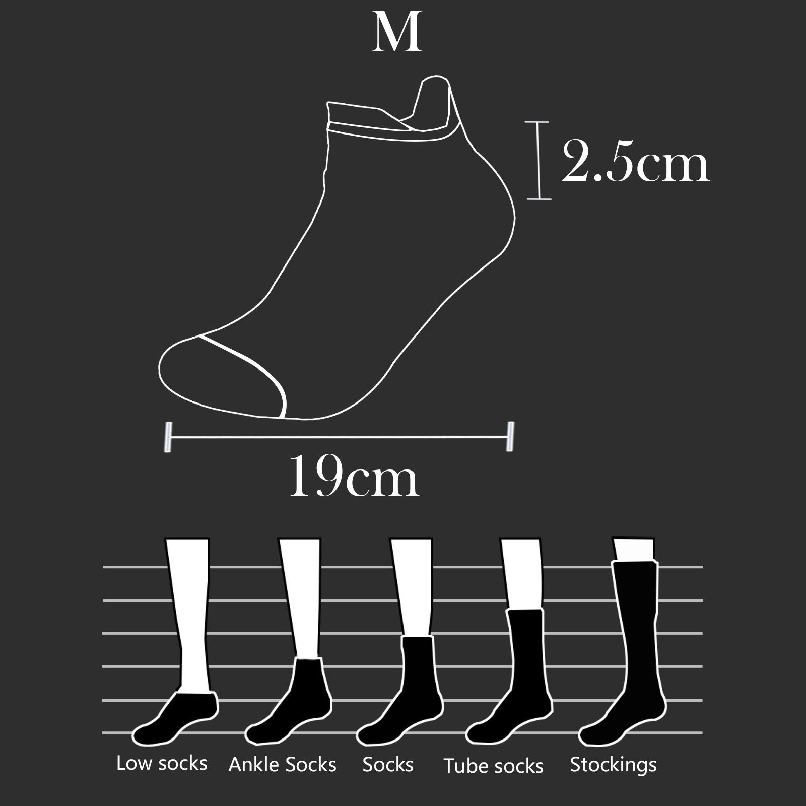 Bild von Multifunktions-rutschfeste atmungsaktive Sport-Söckchen für Männer Geometrische Größe M （39-43）, 1 Paar