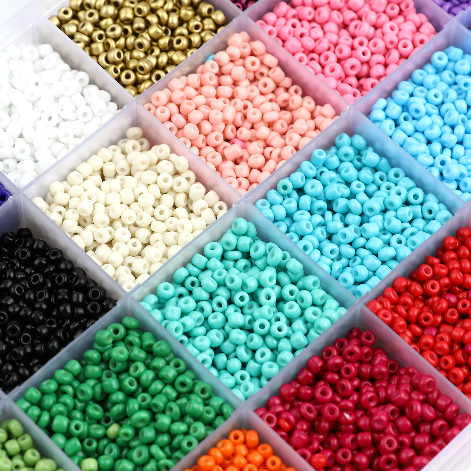 Picture of Glass Seed Beads Mixed Color 1 Box