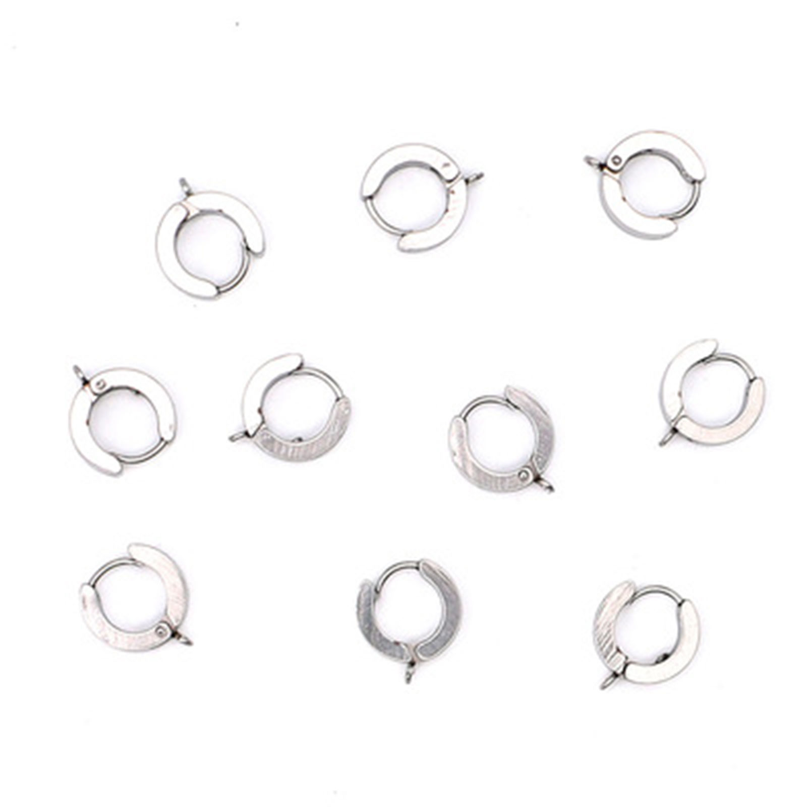 Picture of Stainless Steel Earrings Silver Tone W/ Loop 6 PCs
