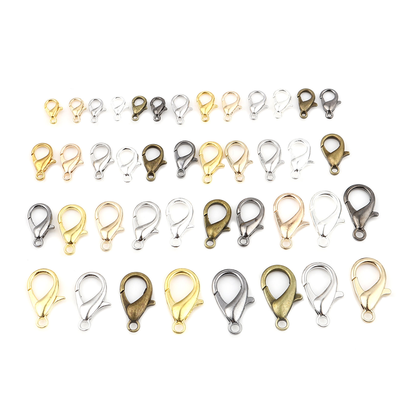 Bild von Zinklegierung Karabinerverschluss Vergoldet 23mm x 12mm, 20 Stück