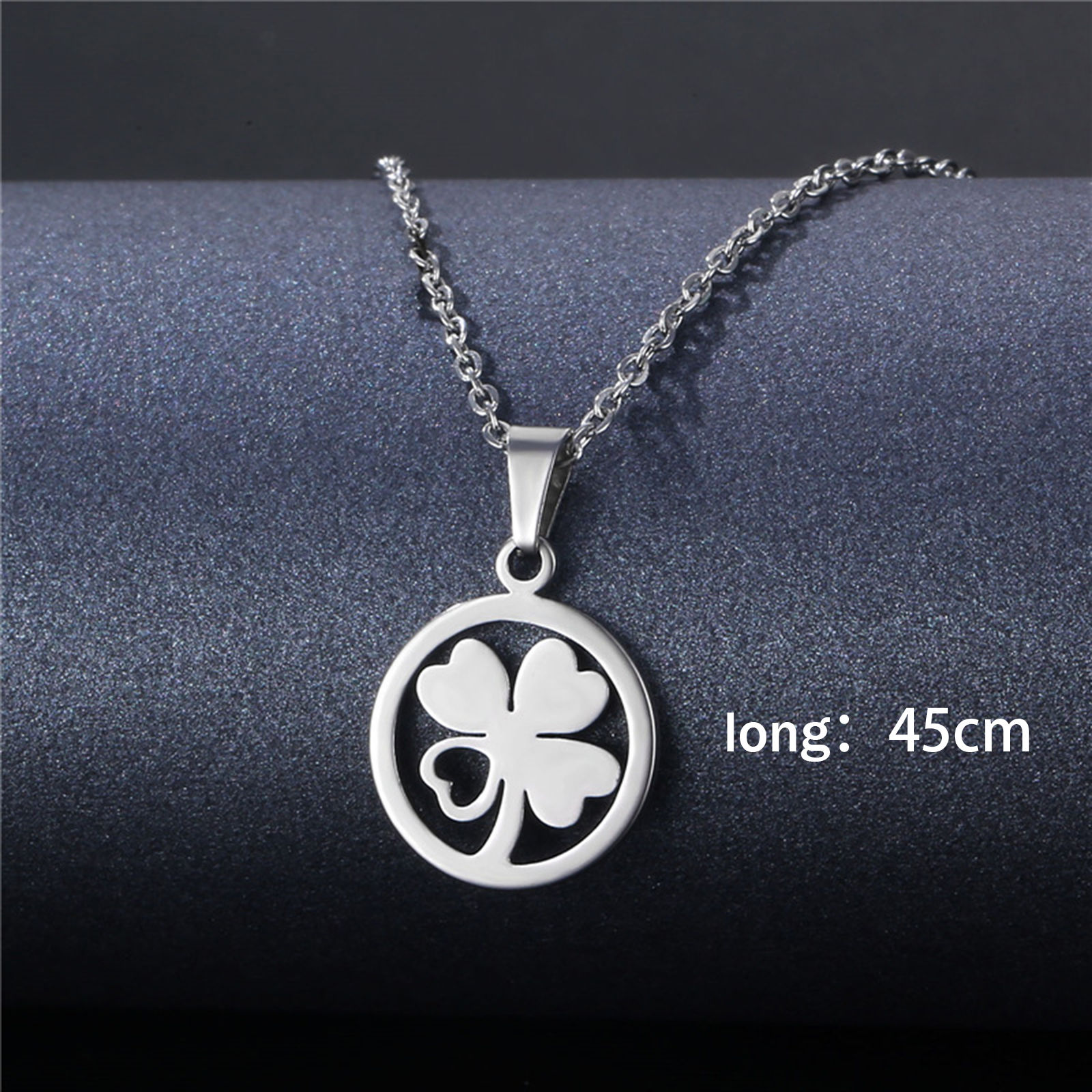Picture of Stainless Steel Link Cable Chain Findings Necklace Silver Tone 45cm(17 6/8") long, 1 Piece