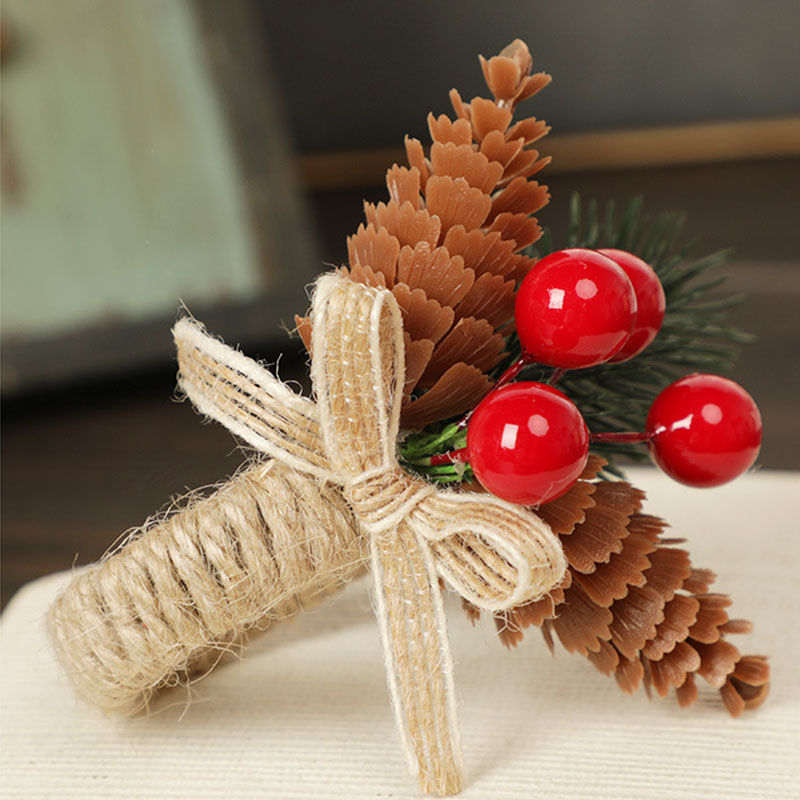 Immagine di Red - 5# Christmas Plastic Napkin Ring Buckle Holder Table Decoration 10x10x4.5cm, 1 Piece