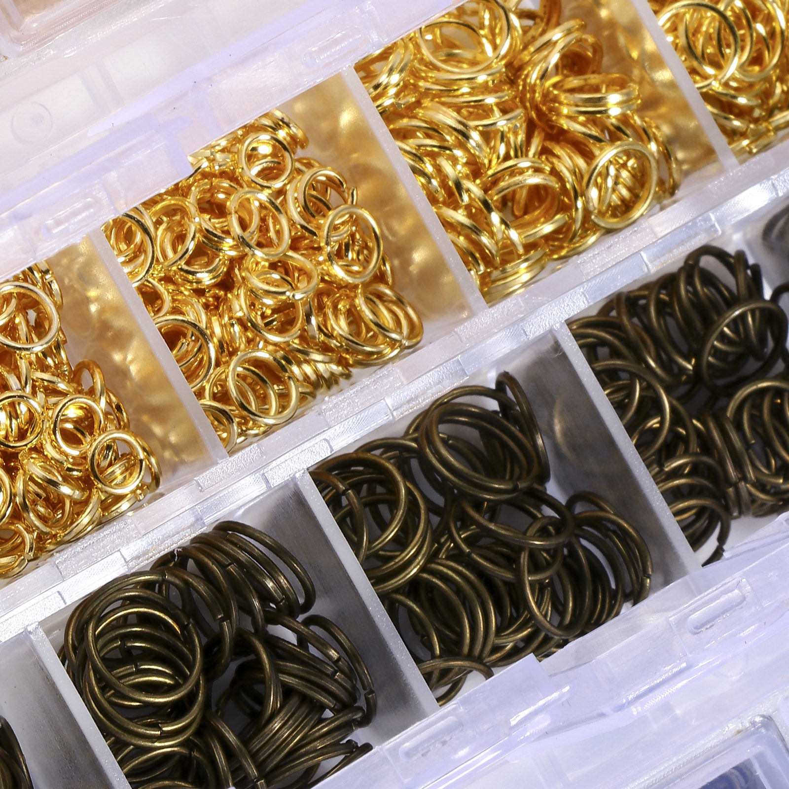 Bild von Eisenlegierung Ringe Fundstücke Set Schmuckzubehör Vergoldet Kreis 10mm - 4mm D., 1 Box