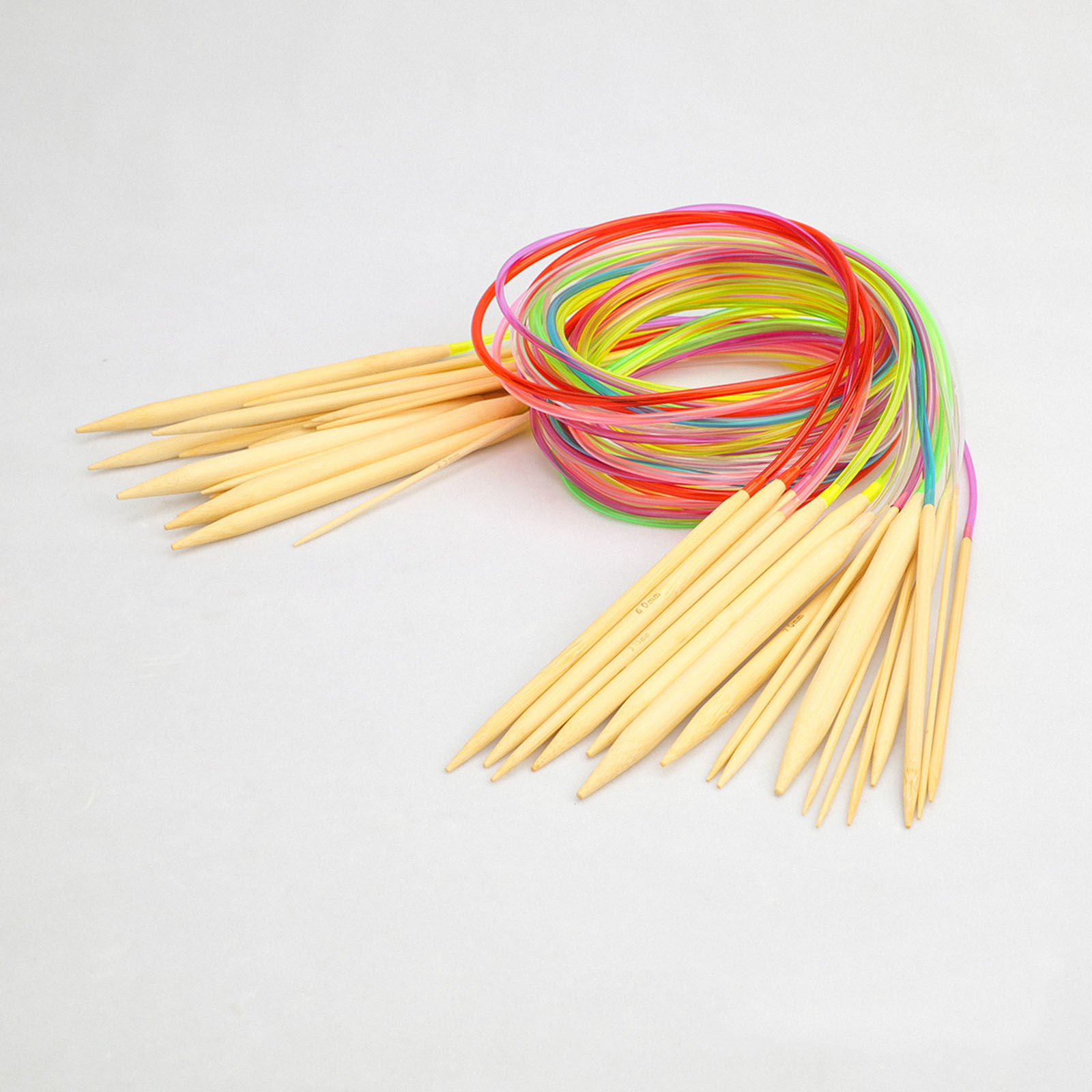 Picture of Bamboo & Plastic Circular Circular Knitting Needles At Random Color 1 Set