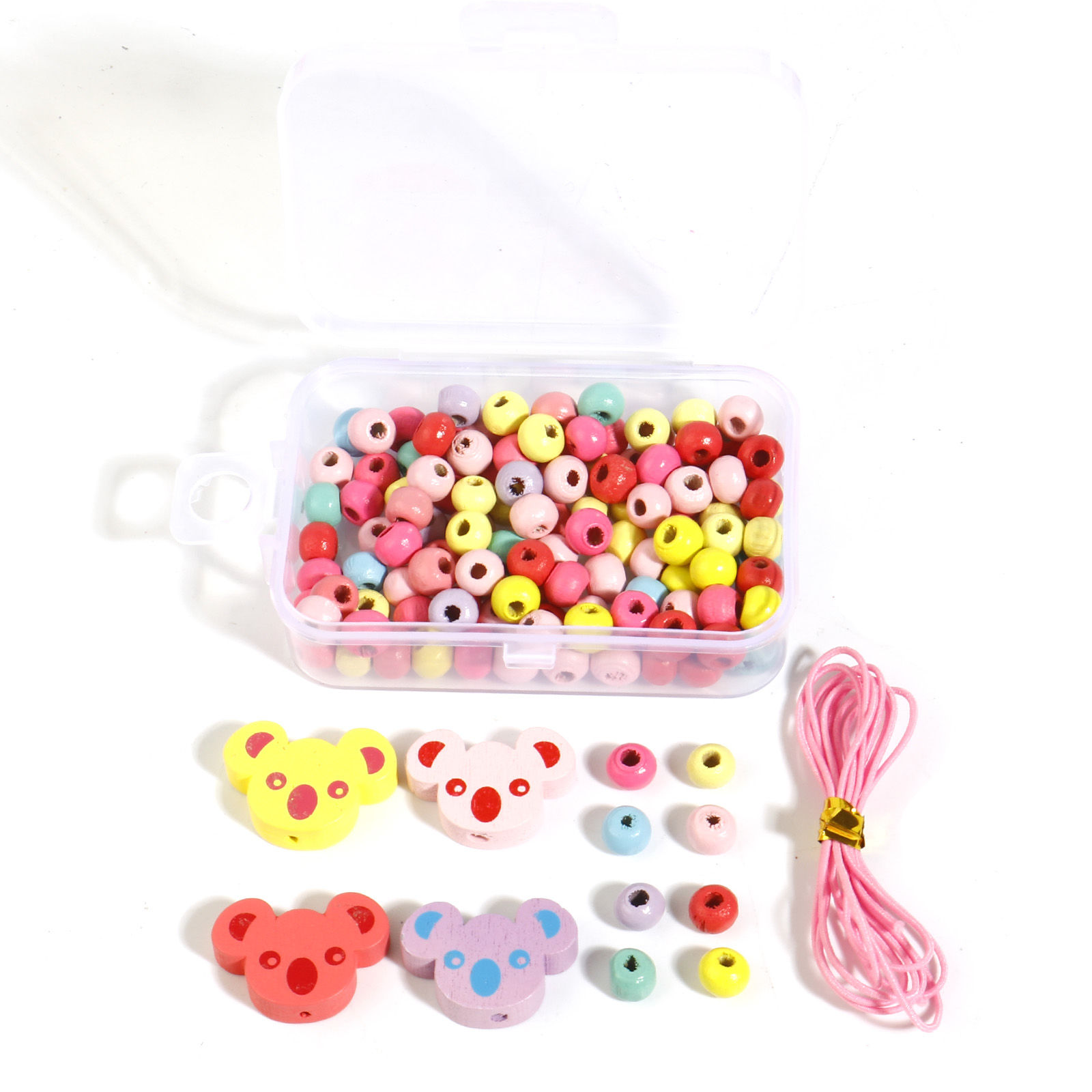 Picture of Wood Insect DIY Kit Set At Random Color Horse Animal Beaded 6.9cm x 4.8cm, 1 Box ( 150 PCs/Box)