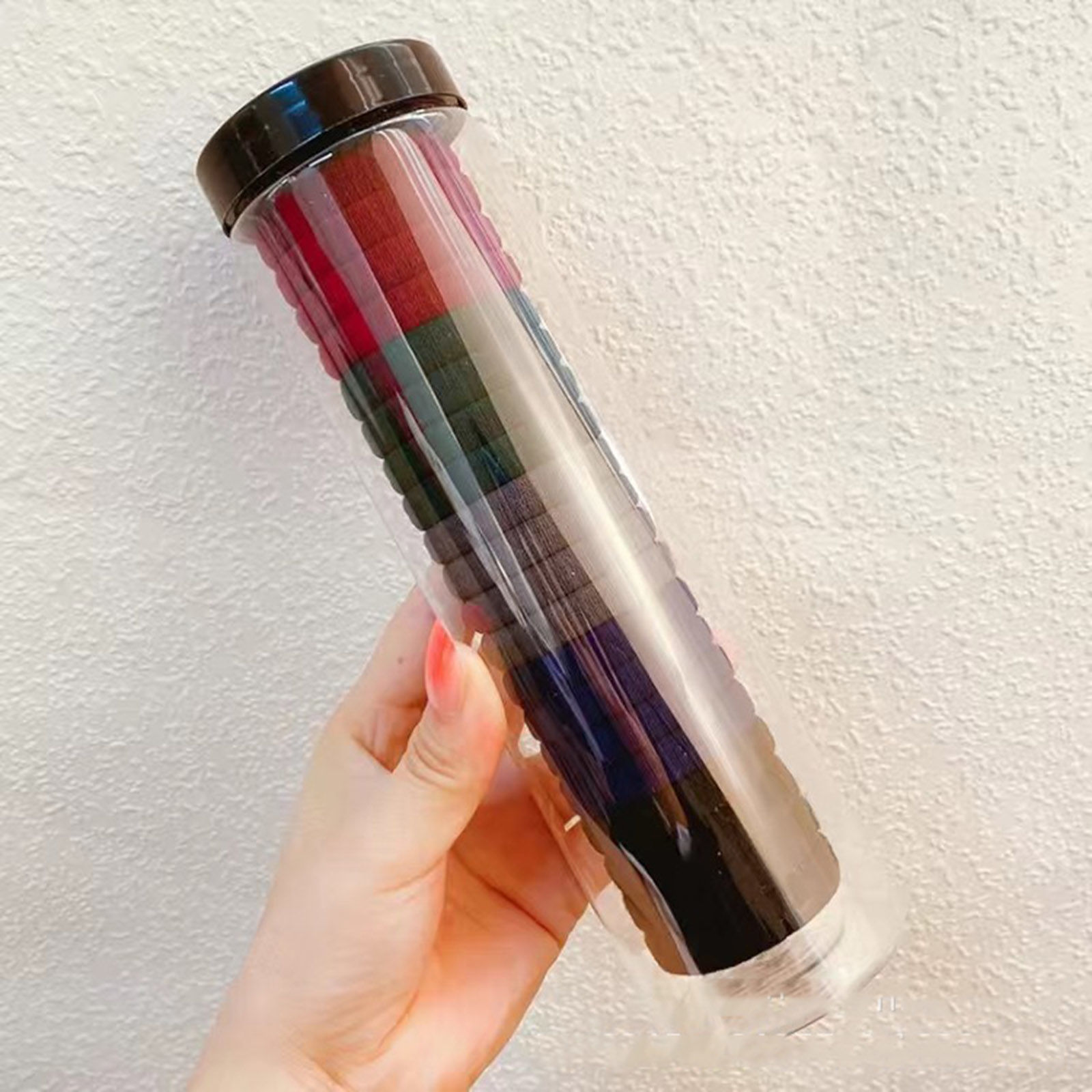 Immagine di Nylon Carino Elastico Molla Fermacapelli Multicolore Elastico 1 Serie