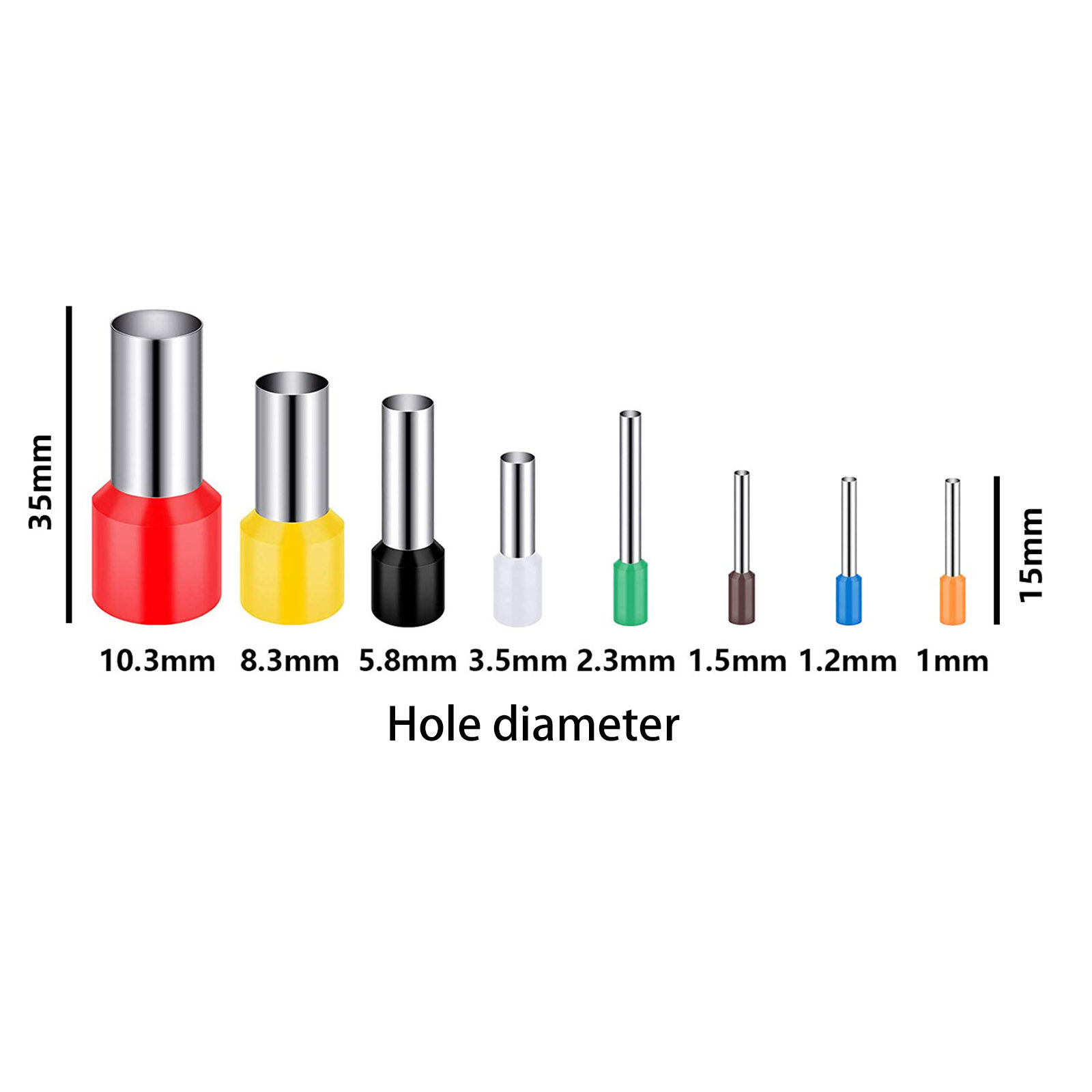 Picture of Plastic Modeling Clay Tools Hole Puncher For Clay Pendant Earring Jewelry Making Multicolor